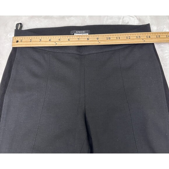 Apriori Escada Group Womens Black Stretch Pants Leggings Sz 8 - Picture 9 of 12